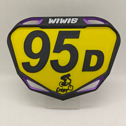 Plaque BMX Race Personnalisée