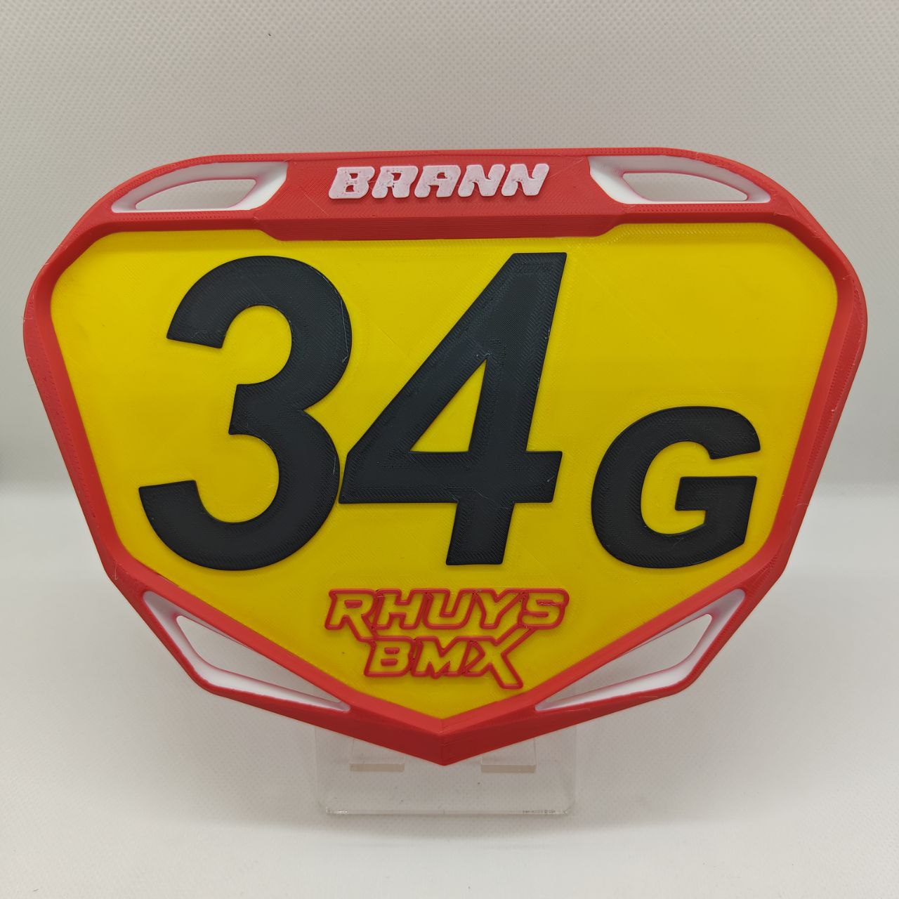 Plaque BMX Race Personnalisée