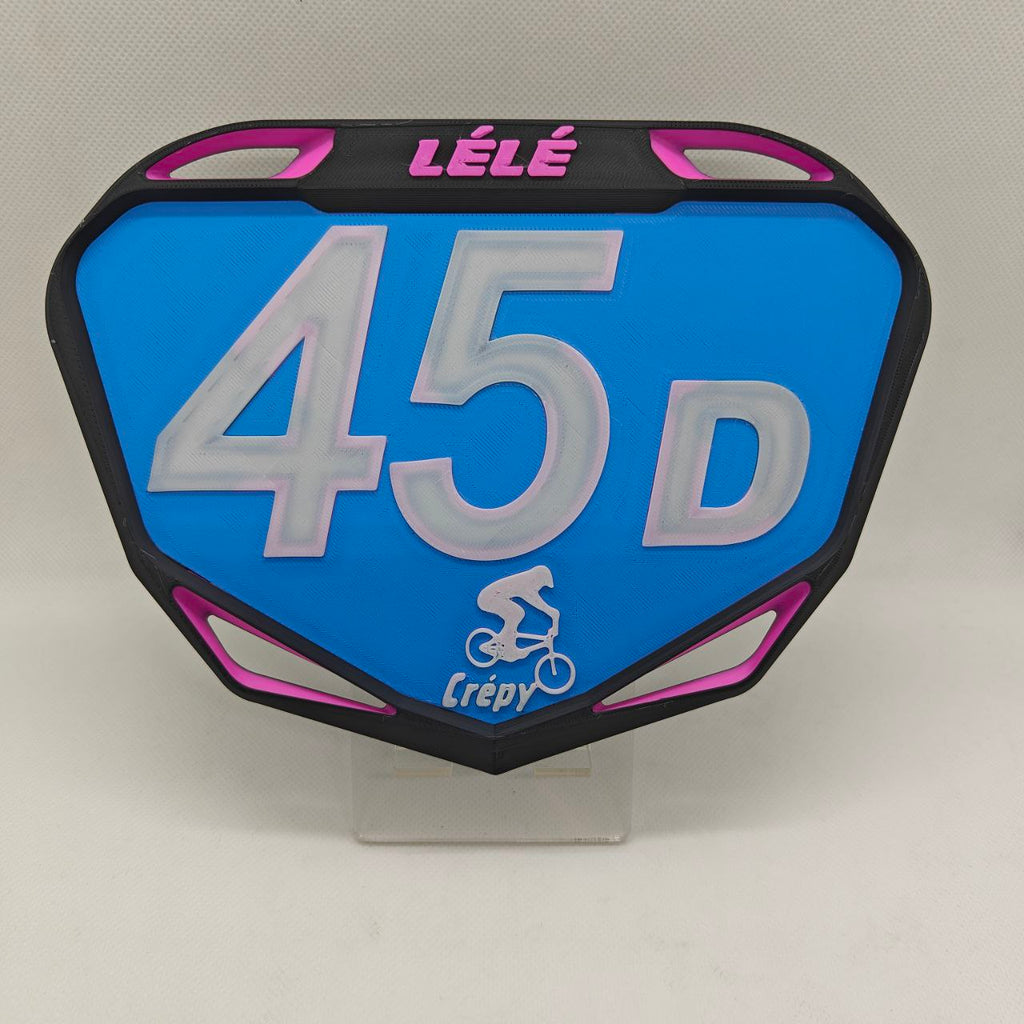 Plaque BMX Race Personnalisée