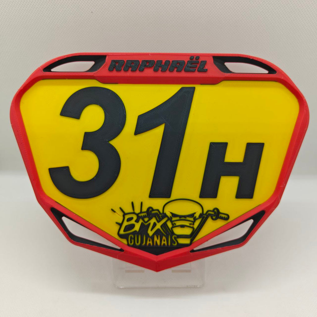 Plaque BMX Race Personnalisée