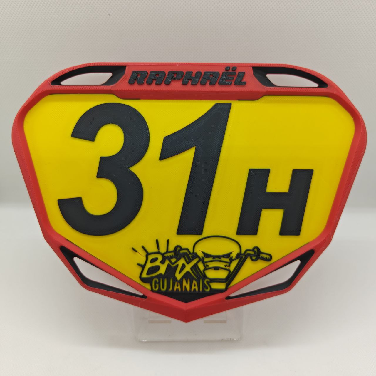 Plaque BMX Race Personnalisée