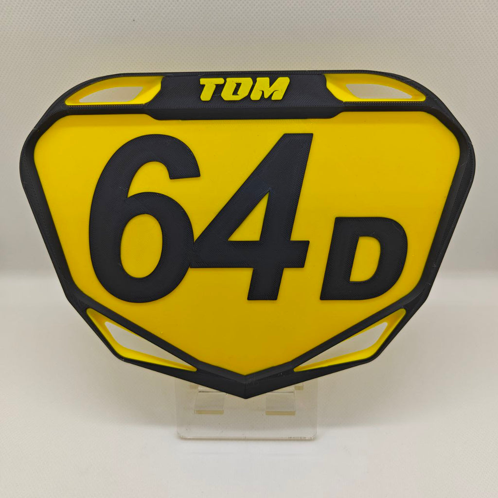 Plaque BMX Race Personnalisée