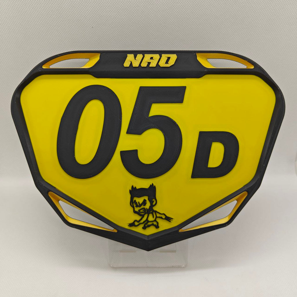 Plaque BMX Race Personnalisée