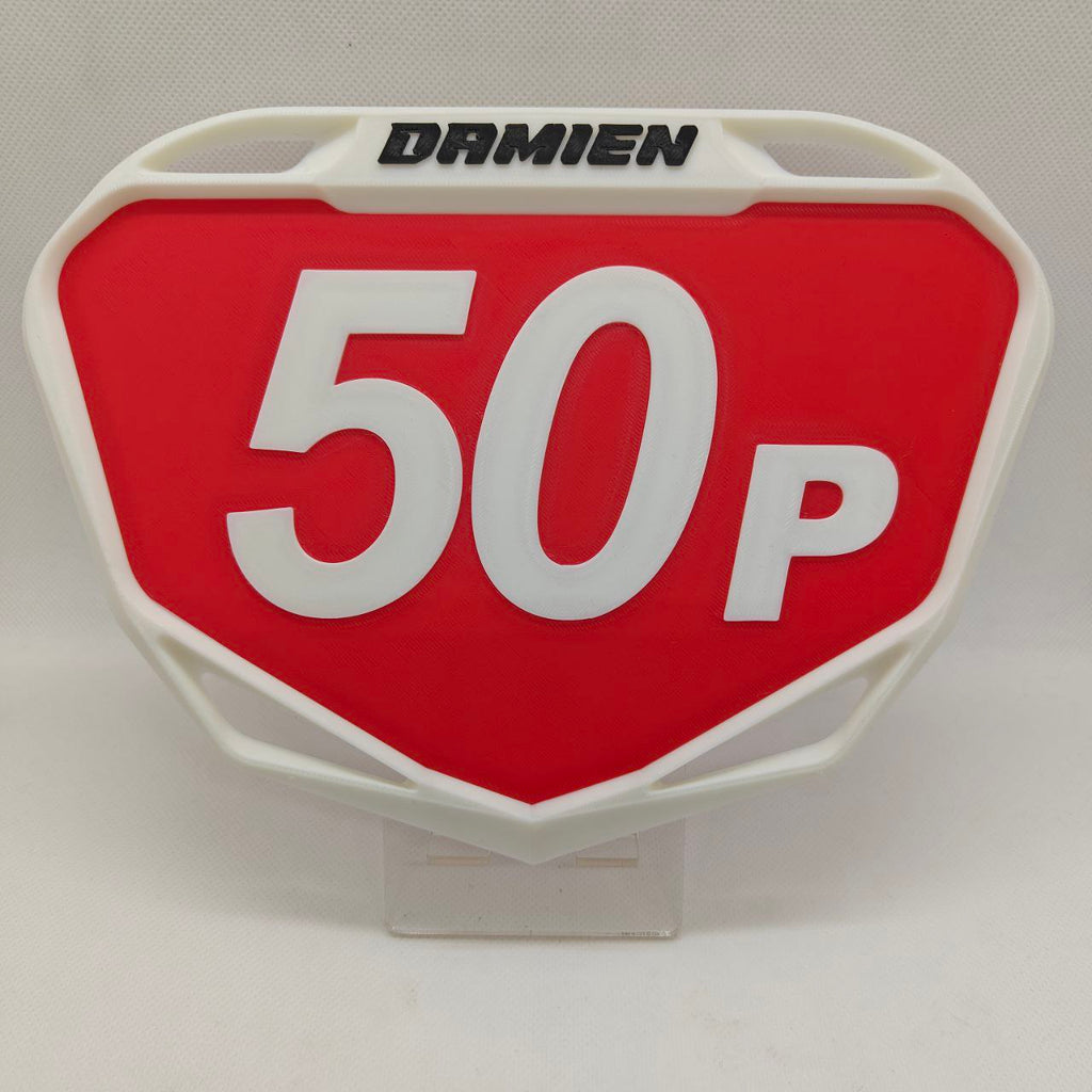 Plaque BMX Race Personnalisée