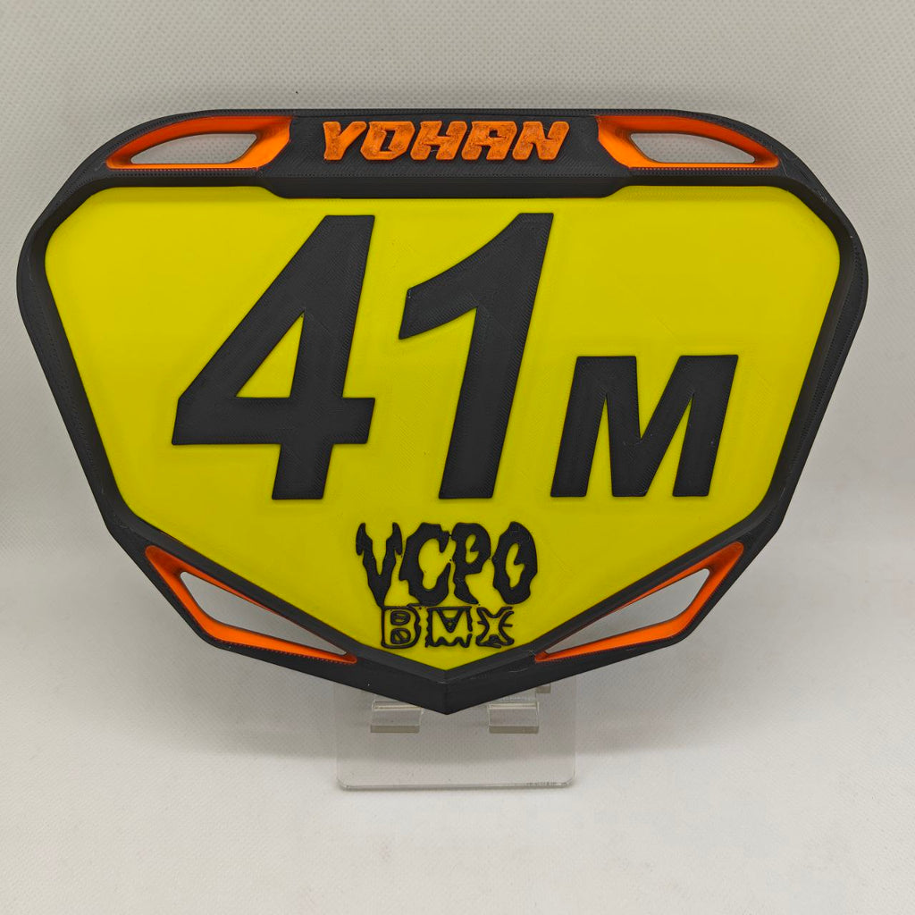 Plaque BMX Race Personnalisée