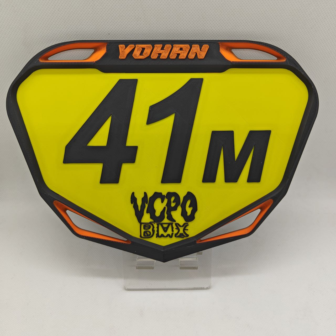 Plaque BMX Race Personnalisée
