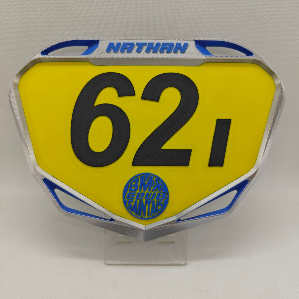 Plaque BMX Race Personnalisée