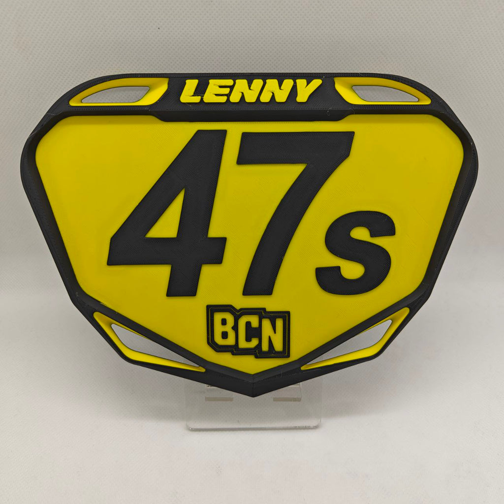 Plaque BMX Race Personnalisée